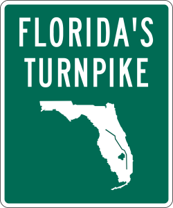 Florida's Turnpike sign